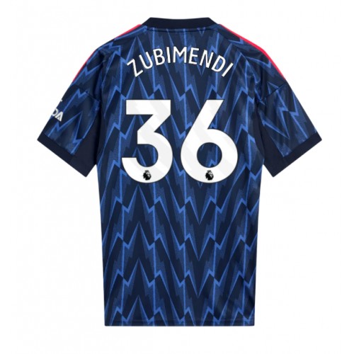 Arsenal Martin Zubimendi #36 Bortatröja 2025-26 Kortärmad Arsenal Martin Zubimendi #36 Bortatröja 2025-26 Kortärmad